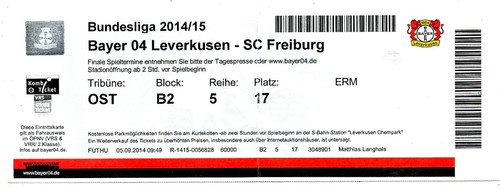 Ticket bayer leverkusen - bl,