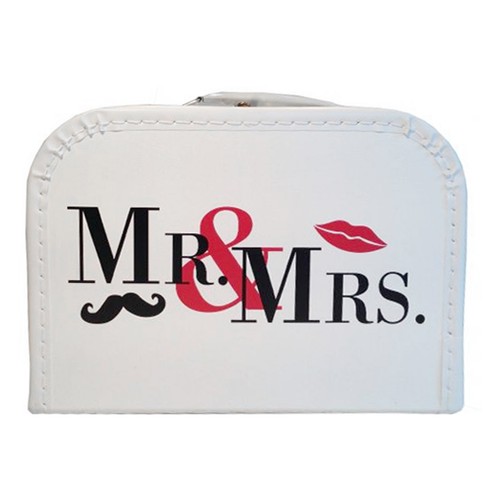 Hochzeitskoffer weiß - , "mr.