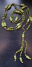 Jugendstil art nouveau MURANO Collier Glas Perlen Kette glass beads necklace