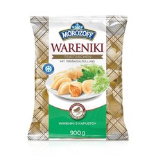 Wareniki Teigtaschen mit Weißkohlfüllung, Morozoff, 900 g - Вареники с капустой