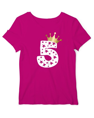 Shirt mädchen geburtstag 5 - mädchen,