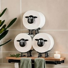 3X Toilettenpapierhalter Schaf