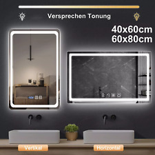 LED Badspiegel mit Beleuchtung Badezimmerspiegel Wandspiegel Lichtspiegel 60x80
