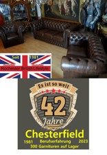 Chesterfield Leder Garnitur
