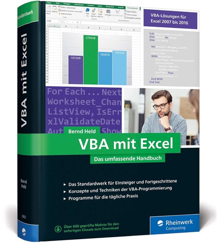 Vba mit excel das umfassende - vba, excel: