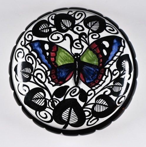 Jugendstil majolika dose - majolika,