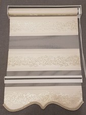 Fensterrollo, Rollo Gardinen, Raffrollo, Duorollo, Zebra, Doppelrollo, Gold Efou