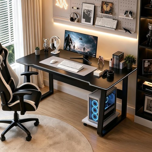 Gaming schreibtisch aus holz - aus,