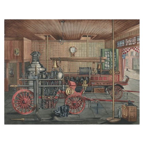 Vintage feuerwehr illustration - vintage,