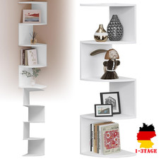 Regal Wand, Bücherregal Eck Wandregal Ecke Küchenregal Wandboard Eckwandregal