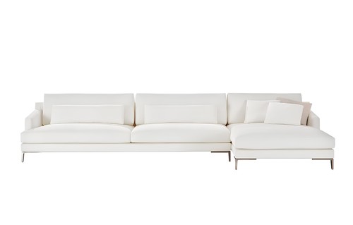 Weiß couch wohnlandschaft - weiß,