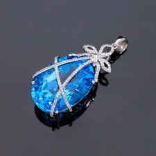 Diamanten Anhänger Topas