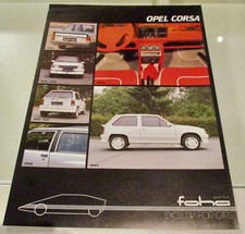 Opel Corsa Foha Tuning   Prospekt Deutsch  A4 2S   1984 051/8