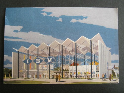 Ibm pavilion auf der - ak,