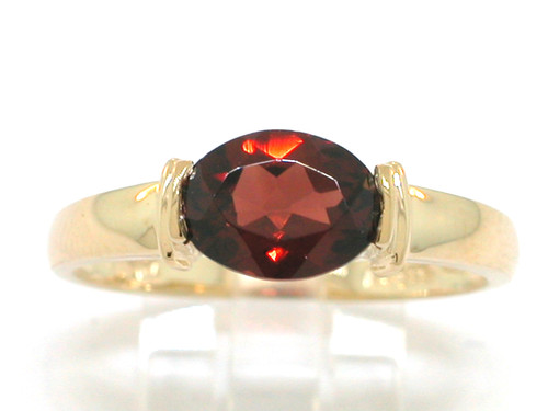 Granat ring 585 - 585, 14kt