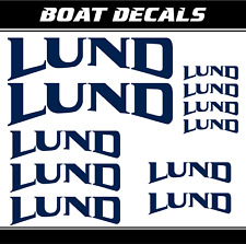Lund boot aufkleber boat motorboot sticker Ersatz marine segelboot sportboot