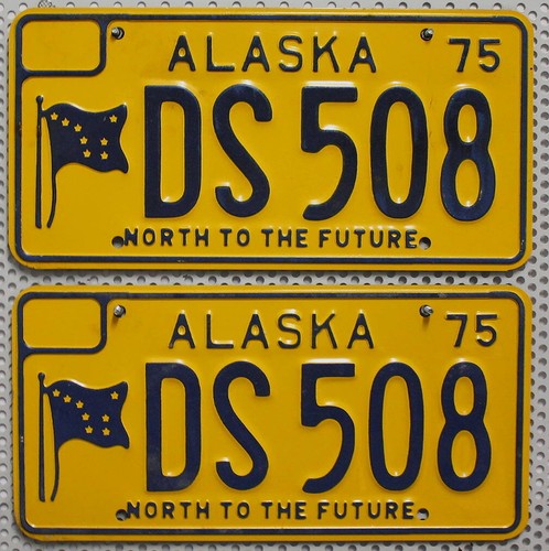 Alaska nummernschilder paar - alaska,