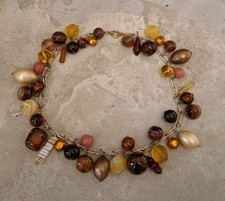 Vintage Kette Collier Glas
