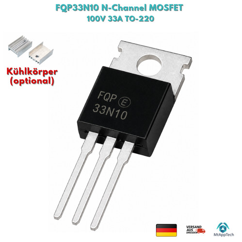 Fqp33n10 channel mosfet 100v - fqp33n10, n-channel