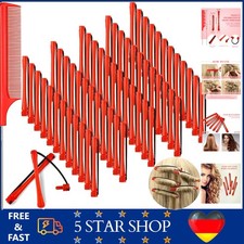 60 Stück Dauerwellen Stangen für kurze Haare mit Rattenschwanzkamm Kunststoff...