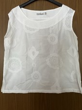 Bluse Top Shirt  EISENHANS,  M weiß 100 % Baumwolle