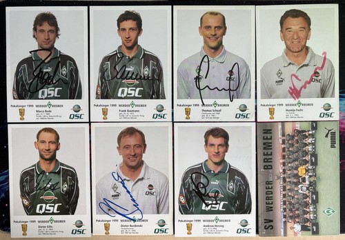 Werder bremen autogrammkarten - bremen,