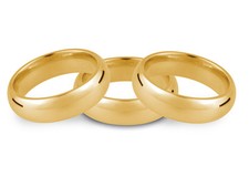 18ct GELBGOLD 2 3 4 5 6 8mm