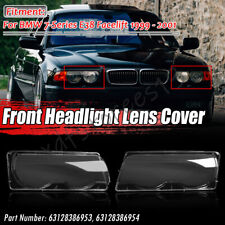 Paar Links+Rechts Streuscheiben Scheinwerferglas Für BMW 7er E38 Facelift 99-01