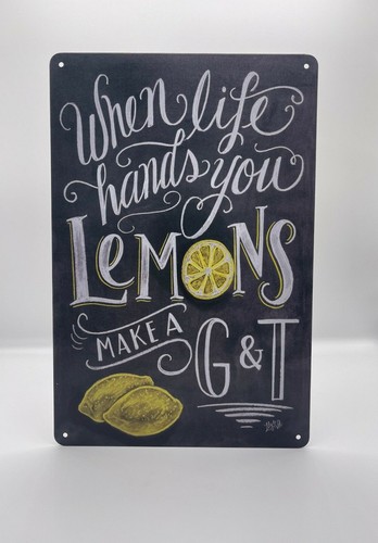 Blechschild lemons 20x30cm - blechschild,