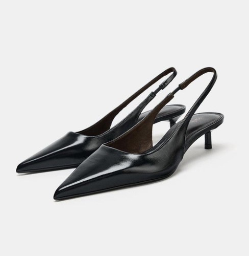 Zara slingback pumps 38 - gr,