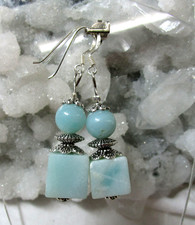 AMAZONIT Edelstein-Ohrhänger