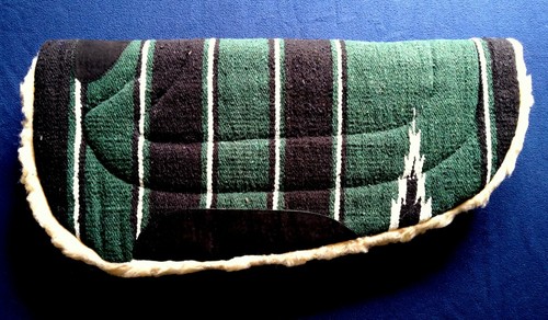 Westernpad rund mit - , kodelfell
