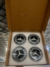 Mercedes-Benz Nabendeckel Nabenkappen Dynamisch Black 75mm Felgendeckel schwarz