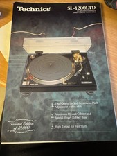 Technics 1200 ltd brochure - technics, sl-1200