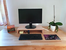 Monitorerhöhung Bildschirmerhöhung Podest TV Aufsatz  Buche massiv 60x30x10cm 