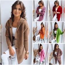 Damen Mantel Wolljacke Alpaka