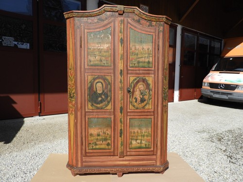 1831 bemalter bauernschrank - bemalter,