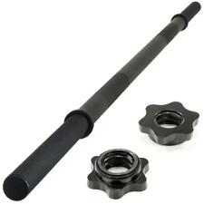 MAXXIVA Hantelstange 180 cm schwarz Langhantel Sternverschluss 3 cm Aufnahme