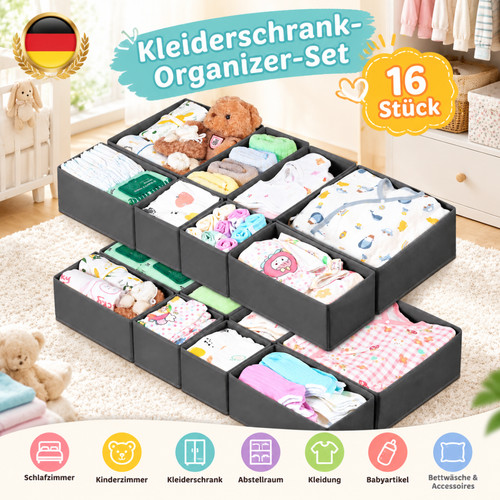 Schubladen organizer set stoff - set,