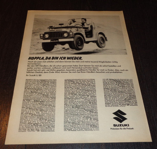 Suzuki reklame - suzuki, 80