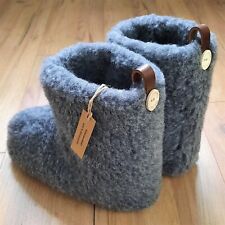 ✅ Damen Herren Hüttenschuhe Schurwolle  Schafwolle Winter  Wollsocke Hausschuhe