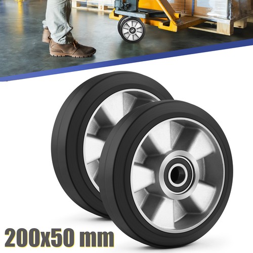 Hubwagen lenkrolle gummi - 2x,
