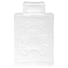 Kinder Bettdecken Set mit Bärchensteppung ( 100x135cm / 40x60cm ) waschbar 95°C