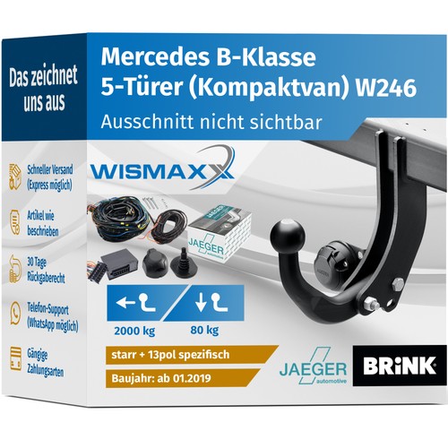 Ahk für mercedes klasse - für, b-klasse