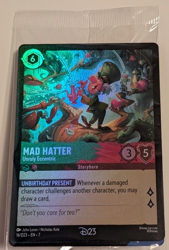 Mad hatter d23 sealed - mad,