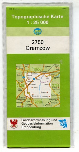 Topograhische karte gramzow - karte,