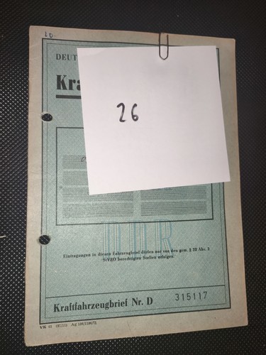 Ddr kfz brief - robur, lo