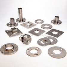 Edelstahl Ø42,4 / 40x40 mm