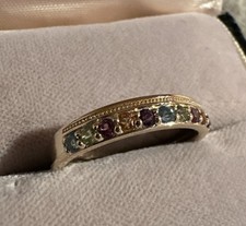 Ring Gg 375, Multiedelsteine, Gr. 56(17,8), 2,64 Gramm