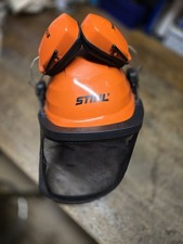 1x Stück  STIHL Helmset FUNCTION Basic, Orange farbig, mit Orangen Gehörschutz.